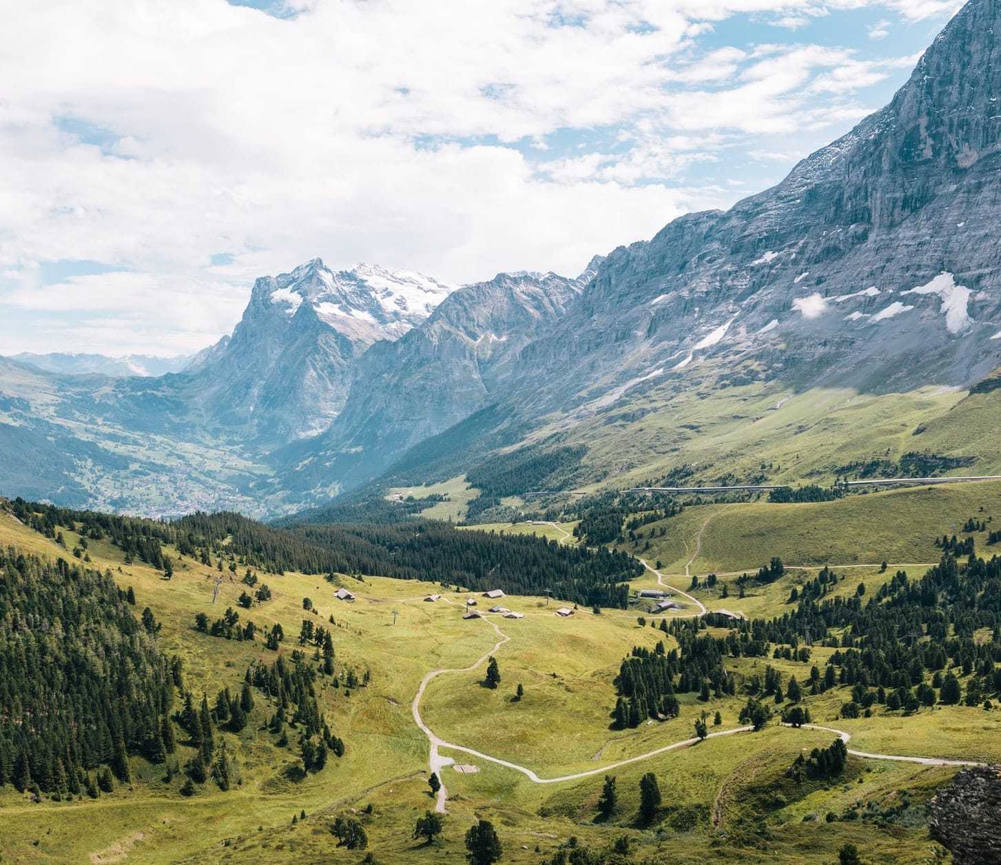 The European Alps in Switzerland